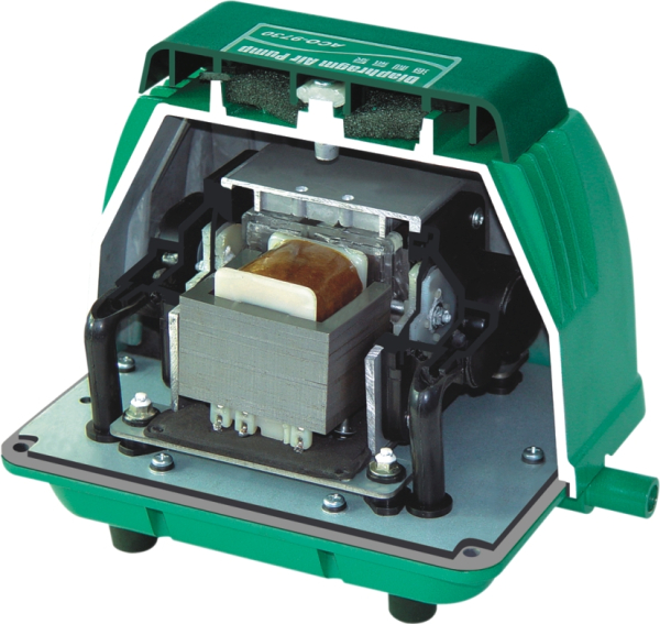 Aerator Hailea ACO-9730, diaphragm compressor